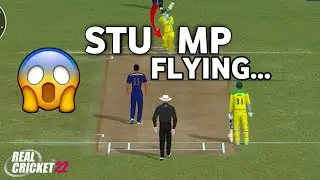 Stump Flying In Real Cricket 22 😲