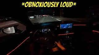 LATE NIGHT CRUISE IN OBNOXIOUSLY LOUD LEXUS IS350 2022 *POPS & BANGS*