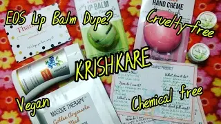 Органический уход, часть 4: Krishkare Cosmed | Haul | Подделка бальзама для губ EOS?