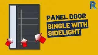 Revit Family | MB-86 Panel Door AG05 Single with Sidelight | Free Download
