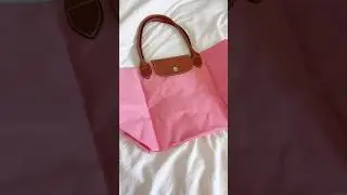 my new longchamp bag!! 🎀 #bag #longchamp #unboxing