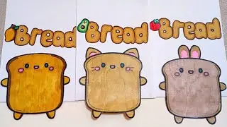 Paper Diy food Blind Bag 🍞 #unboxing #diy #asmr #blindbag #satisfying #foodblindbag