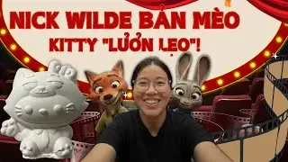 Cine Color |🦊C&Aacute;O HAY M&Egrave;O?T&ocirc; Tượng Hello Kitty Cosplay Nick Wilde & B&iacute; K&iacute;p Pha M&agrave;u Cam Ch&aacute;y Si&ecirc;u Đẹp!