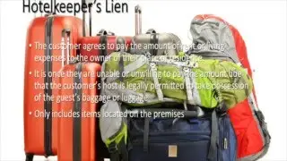 GBS 205 Legal Environment- Liens - Statutory Liens - Artesian's Liens