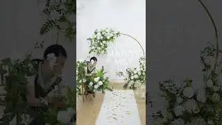 Round Arch Flower Arrangement Tutorial Wedding Event Scene Inspiration Creation#wedding#diy#florist