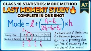 Statistics class 10 part -4 Mode how to find a mode board exam complete in one shot exercise 13.2