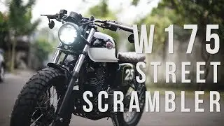 Впечатления от езды на Kawasaki W175 Custom Street Scrambler в Индонезии | Обзор | Motovlog