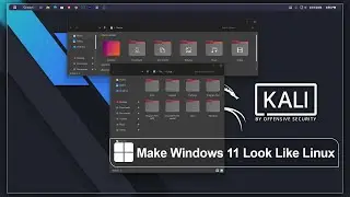 Linux Style Dark Theme for Windows 11 | Clean & Modern Desktop Customization