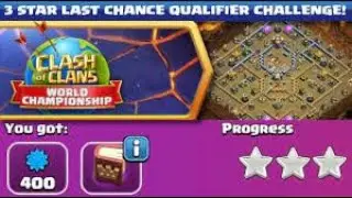 Easy 3 Star Last Chance Qualifier Challenge Clash of Clans (COC)😂😂 #coc #clashofclan #th14 #cocwar