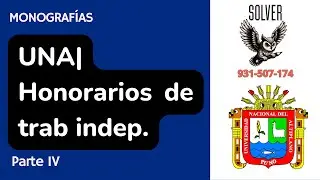 M20| UNA-Honorarios de trabajador independiente