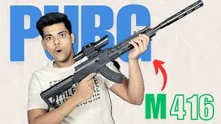 PUBG M416 90cm Big Size Powerful BB Gun Unboxing and Testing || Very Powerful - THE CRAZY UNBOXER
