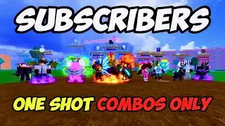 Blox Fruits RANKING Subscribers Best One Shot Combos