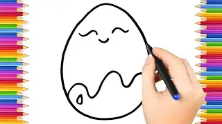 How To Draw cute  kinder joy Drawing, Painting & Coloring For Kids and Toddlers_ Child Art 🐋🌈🎨