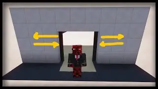 Minecraft: How to Make Working AUTOMATIC SLIDING DOORS!