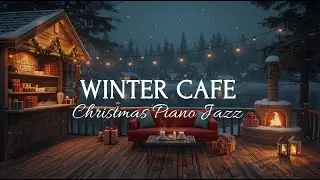 New Year 2026 Winter Cafe Ambience with Warm Piano Jazz Music ⛄ Relaxing Jazz Background Music