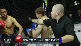 Elevate Fighting Championships  9 AS Ricky Peoples vs Deric Dempsey #mma #mixedmartialarts #mmafight