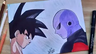 Como Desenhar Goku / Jiren - Dragon Ball Super