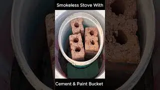 DIY Smokeless Stove: Easy Build with Cement & Paint Bucket