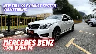 New Full SS Exhaust System & Valvetronic | MERCEDES BENZ AMG C300 W204 V6