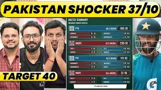 PAKISTAN CAPTAIN SHAN MASOOD’s TEAM 37 ALL OUT CHASING JUST 40. EMBARRASSING FIRST CLASS RECORD
