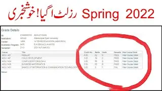 ba result spring 2022 aiou