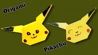 How to make an Easy Origami Pokemon Pikachu | Paper Folding | Pikachu