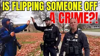 OHIO COP MAKES UP NEW LAW - First Amendment Audit 