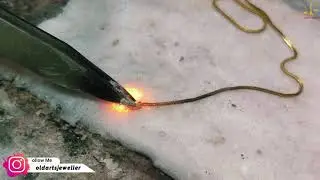 Repairing A Broken Gold Snake Chain Proces
