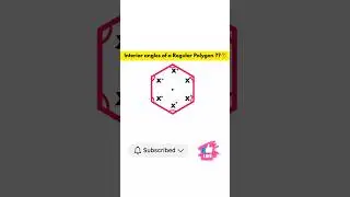 🔺🔢🔥Find Interior Angles of any Regular polygon in Seconds! 😱 📐 #AptitudePrepPro#ssccgl #rrbntpc
