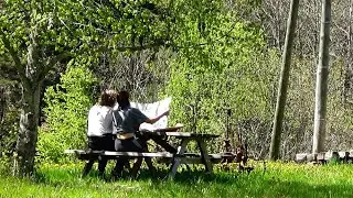 Emilie et Blaise vont en promenade