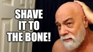 Сбривание лысой головы до основания с помощью Bald Buddy