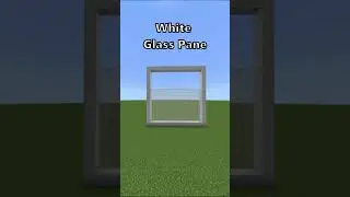 White Glass Pane #minecraftshorts #minecraft #minecraftbuilding #pixelart #shortswithcamilla