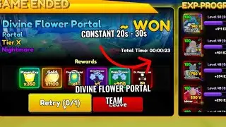  OP Team To beat the NEW Divine Flower Portals FAST (Anime Rangers X)