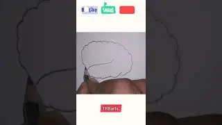 How To Draw A Cerebrum Of Brain Step By Step Easily #shorts
