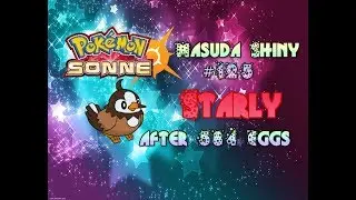 Live! Shiny Starly / Staralili via Masuda Method after 584 Eggs ( Pokemon Sun )
