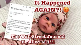 It Happened AGAIN?! 😡 The Wall Street Journal Tried To Talk To Me! Reborn Doll Chat ☕️