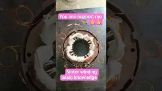 cooler motor winding finishing #electrcal #viral #electrical #tecnician #basic knowledge#vlog #viral