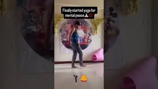 Finally started yoga for mental peace 🧘