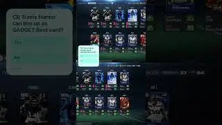 New CB Travis Hunter can line up at GADGET !! Madden MUT 26
