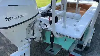 Drifter Skiffs Shako 15 Walk-around: Seafoam, Tiller