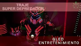 Traje Super Robot LED Depredador &Uacute;ltima Generaci&oacute;n RGB