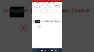 Change Case the selected text in MS Word😱।#shorts