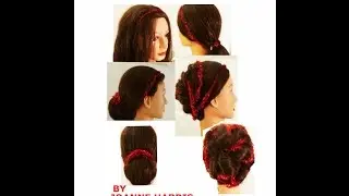 Christmas Hair HOW TO DO 4  EASY CHRISTMAS HAIR STYLES WITH RED GARLAND By Joanne Harris