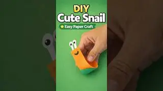 Cute Snail Paper Craft 🐌 | Easy DIY for Kids #PaperCraft#KidsCraft#DIYCraft#EasyPaperCraft#CuteCraf
