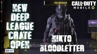 COD MOBILE *NEW* DEEP LEAGUE CRATE OPEN + UNLOCK NIKTO BLOODLETTER CHARACTER