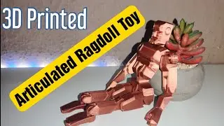 3D Printed Satisfying Toy Articulated Ragdoll Robot