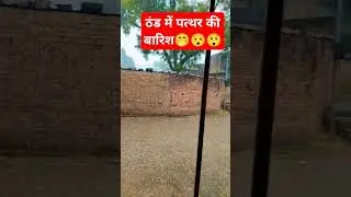 Snow Rain falls in winter #winter #rain #india