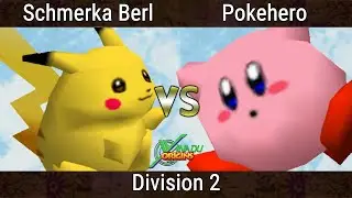 Xanadu Origins - Schmerka Berl (Pikachu) Vs. Pokehero (Kirby) Smash Bros - SSB64