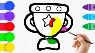 How to Draw a  Champion Trophy✨ | Easy Step-by-Step Art Tutorial
