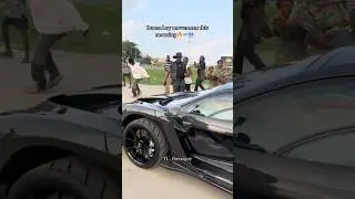 Burna boy movement in the streets of Lagos with his luxury car